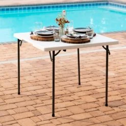 Mesa Cuadrada Plegable Blanco LIFETIME 94x94x74 Cm -Jardín Muebles Ventas 7ebe744ca8e6598eb44e25b1aaff38b9f84a61b7 dad9d7e8b11a4e61b2be21331571b6e5