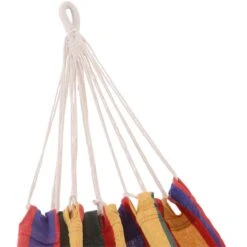 Outsunny Hamaca De Algodón Para Jardín 200x100 Cm Hamaca Colgante Portátil Carga Máx. 120 Kg Para Acampar Piscina Camping Rayas Multicolor -Jardín Muebles Ventas 80de24b5a113b353681490c4bb91784fd5d4aab2 71bc8562e355450eaec9444b40288fe8