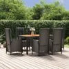 Set De Comedor De Jardín 7 Pzas Y Cojines Ratán Sintético Negro VidaXL 2 Set De Comedor De Jardín 7 Pzas Y Cojines Ratán Sintético Negro VidaXL -Jardín Muebles Ventas 81197e7bc4287d277004191141287f16fa9371cf 96b801b32174469998aacc5ae90dc517