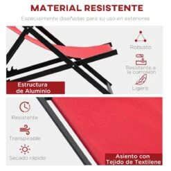 Outsunny Conjunto De 2 Tumbonas Plegables Con Respaldo Regulable En 5 Posiciones Y Reposacabezas Acolchado Incorporado 58x96.5x91.5cm Rojo Vino -Jardín Muebles Ventas 81541e1225505a672e50496d37f4b2e4873524b7 93a5ad7ad2ad4743aab31a8aa1dfe6ee