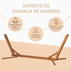 Outsunny Soporte Para Hamaca De Madera Plegable Ajustable De 3 Niveles Estructura Para Hamaca 217-380 Cm De Longitud Carga Máx. 150 Kg Para Jardín Terraza 388x152x89 Cm Teca 14 Outsunny Soporte Para Hamaca De Madera Plegable Ajustable De 3 Niveles Estructura Para Hamaca 217-380 Cm De Longitud Carga Máx. 150 Kg Para Jardín Terraza 388x152x89 Cm Teca -Jardín Muebles Ventas 82b277c660be992060e26b5f61090bc188591cfb 4b7d413154d9401b84e1e43641463763