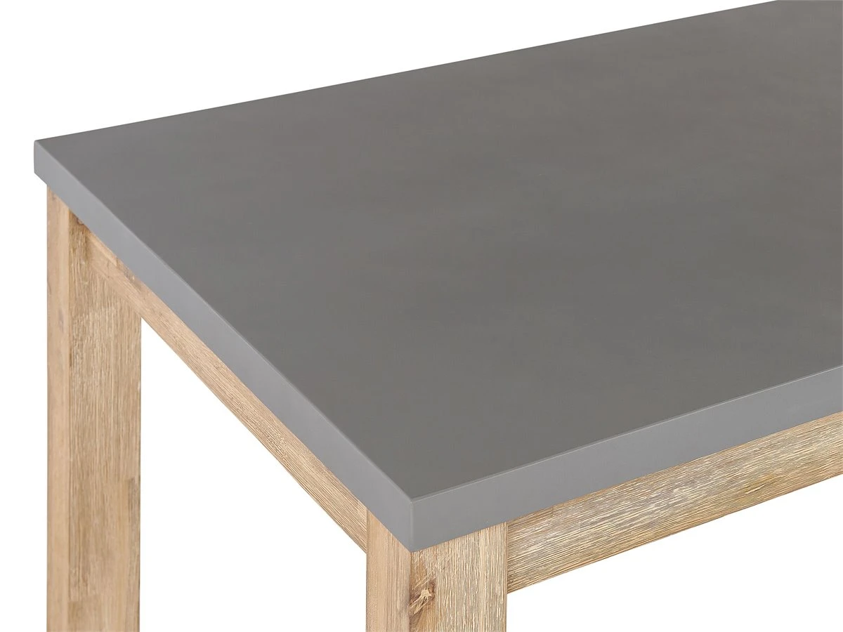 Conjunto De Jardín Mesa 2 Bancos Y 2 Taburetes De Cemento Reforzado Gris/madera Clara OSTUNI 11 Conjunto De Jardín Mesa 2 Bancos Y 2 Taburetes De Cemento Reforzado Gris/madera Clara OSTUNI - Imagen 9