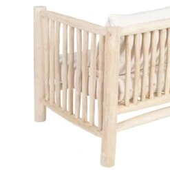 Sofá De 2 Plazas AKAR 131 X 80 X 77,5 Cm Natural Madera De Teca -Jardín Muebles Ventas 86610f979544f6786310d47ee473f74dabe6cd28 398d09fc29b04e6081ddb9eae2aa5efa