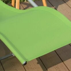 Tumbona, Mecedora Con Almohada Y Bolsillo Lateral, Estructura De Hierro, Malla Transpirable Teslin, Cómodo, Soporta Hasta 150 Kg Verde OGS28-GR SoBuy -Jardín Muebles Ventas 89b3328049bbd4adba31fc9585ca76cc05f01bc2 31e3b7f94c3e41f9a6bbbafe3b381bb6