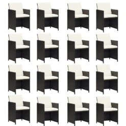 Set Comedor De Jardín 17 Pzas Con Cojines Ratán Sintético Negro VidaXL -Jardín Muebles Ventas 8a7539048f9a800b8ae43d6878222cf81ab073b2 6f057e195c3e4489952d364775576368