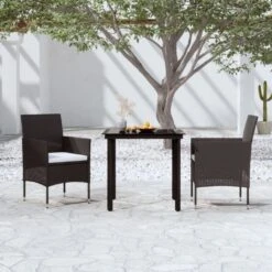 Juego De Comedor Para Jardín 3 Piezas Con Cojines Negro VidaXL -Jardín Muebles Ventas 8aa8d549762a6fd5b395924ea57b722ce3dadbcd 0e8bab5861eb4b2b96c9b7bca8e9296b