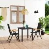 Juego De Comedor Para Jardín 3 Piezas Negro Y Marrón VidaXL -Jardín Muebles Ventas 8bba5a6d0e5bacc659a5cb4ff2ecc2fe8a977854 1cb4329de78143538b8bf5ebc80f812d