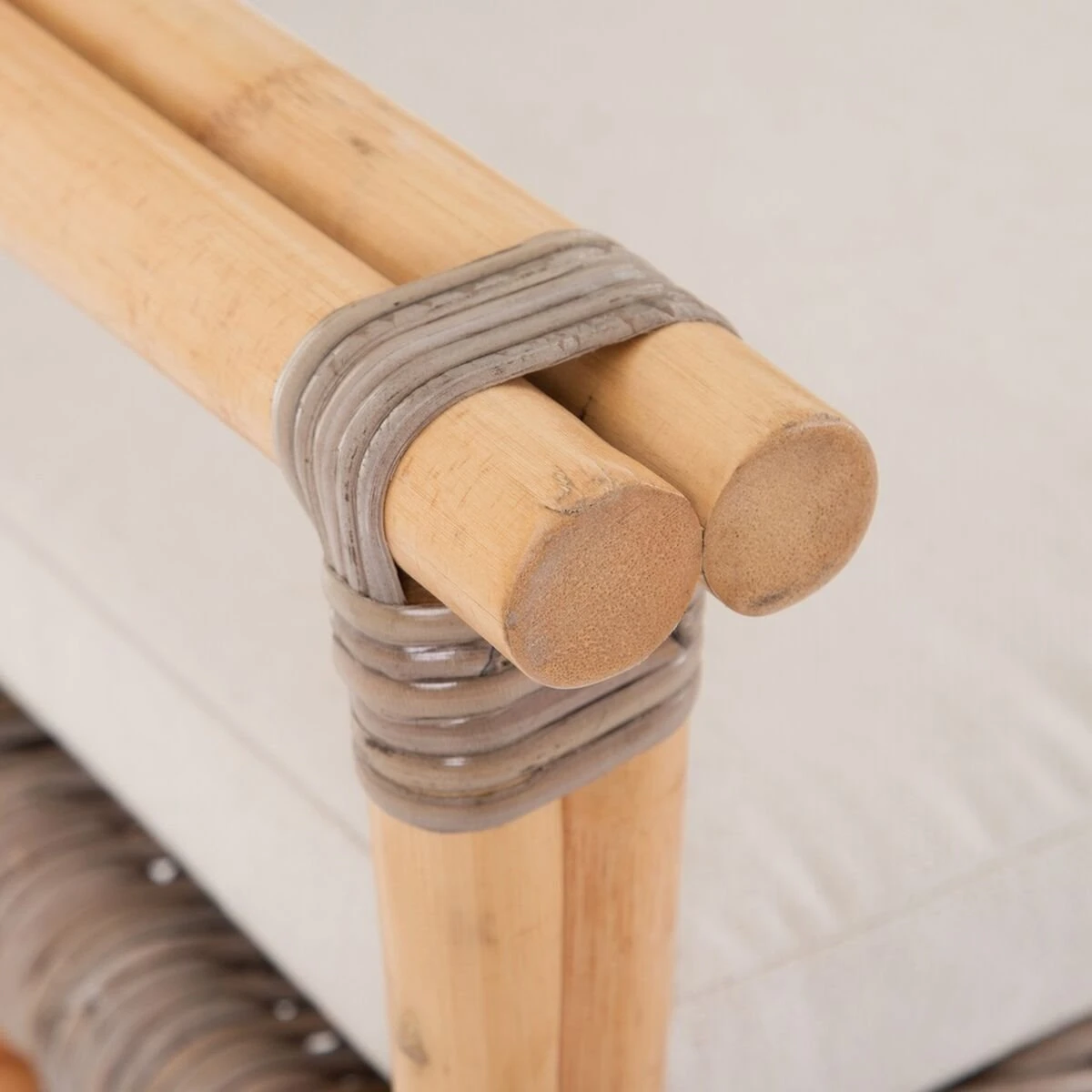 Sofá 124,5 X 70 X 80 Cm Natural Ratán 4 Sofá 124,5 X 70 X 80 Cm Natural Ratán - Imagen 2