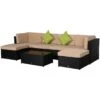 Outsunny Conjunto Muebles De Jardín De Ratán 7 Piezas Mesa Sofás Taburetes Con Cojines Lavables 2xSofá De Esquina 2xSofá 2xTaburete 1xMesa De Centro -Jardín Muebles Ventas 8eac9976538e9e2faae189b2737a0b0d7de3c7b4 32e0195c9df14a6d80a01fc73aa4d1d2