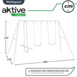 Columpio Doble Con Balancín Aktive Sports -Jardín Muebles Ventas 8ecee6592d99504be39679920f7989ae885dc0ed 506e1b84eea648dea8fea0d3ea4c9547
