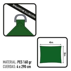 Toldo Sombreo Aktive Garden Color Verde -Jardín Muebles Ventas 8f2572a5fcf9b537cfe064bd1024fef4e5d7f285 2dc042ae10e44795aa5a2ee3a9981e0a