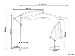Sombrilla Voladiza De Poliéster Rojo/borgoña 300 Cm RAVENNA 14 Sombrilla Voladiza De Poliéster Rojo/borgoña 300 Cm RAVENNA -Jardín Muebles Ventas 8fecb548a8837fbfeda919e208dace697648c5ed 9018f7ef622b466685459eb298d42652