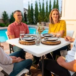 Mesa Cuadrada Plegable Blanco LIFETIME 94x94x74 Cm -Jardín Muebles Ventas 906d731eafd4f8609a67dcb7ad327524af593ad2 b33213b160aa47b1bde7d722ce7180f7