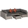 Outsunny Conjunto De Muebles De Jardín De Ratán 4 Piezas Mesa De Centro De Vidrio Sofá Doble Y 2 Sofás Esquineros Con Cojines Desenfundables Para Terraza Exterior Gris 2 Outsunny Conjunto De Muebles De Jardín De Ratán 4 Piezas Mesa De Centro De Vidrio Sofá Doble Y 2 Sofás Esquineros Con Cojines Desenfundables Para Terraza Exterior Gris -Jardín Muebles Ventas 90d236113f0b002f8b3213ab7e45502c472aace7 89ecb6d0c5e74a2bb71453cb477dac3d