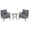 Outsunny Conjunto De Muebles De Ratán 3 Piezas De Jardín 2 Sillones 65x66x75 Cm Y Mesa De Vidrio Templado 50x50x50 Cm Con Cojines Acolchados Para Terraza Patio Gris -Jardín Muebles Ventas 91881fd3f6e75cbdff68a01da1113c66af755082 6bb268976cab43569aadc6e86739e97e