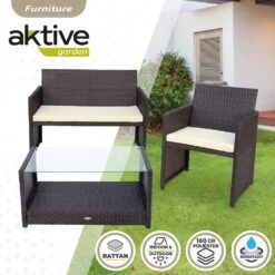 Conjunto Muebles Terraza Ratán 3 Sillones Y 1 Mesa Aktive -Jardín Muebles Ventas 948e14806a2e0023b065868aaff2e10e579bdbb0 750a63c2cf7d42af8c606695713b1b46