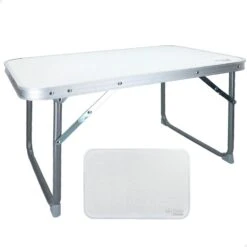 Mesa Plegable Baja Aktive Camping Blanca