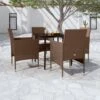 Juego De Comedor De Jardín 5 Piezas Con Cojines Marrón Y Negro VidaXL -Jardín Muebles Ventas 972047e7223776bb05781255a61d99adb6e8ab62 902b4a34678c4cbb8d16af6ad49ee20b