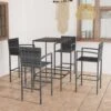 Conjunto De Bar Para Jardín 5 Piezas Ratán Sintético Gris VidaXL -Jardín Muebles Ventas 986b849c5f11c5f7d67a74205651e9f9d1bc5287 c6ba9678941f47f38906bf4daaa654a4