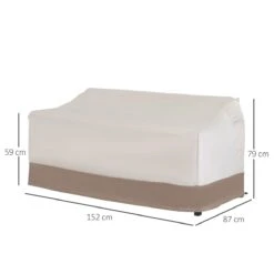 Outsunny Funda Protectora Para Banco 2-3 Plaza Cubierta De Muebles Impermeable Exterior Jardín Protección Contra Lluvia Y Sol 152x87x59/79cm 600D Tela Oxford -Jardín Muebles Ventas 9887ce89d242b1df11532e87013ab8ad3531b438 f472db3127d344de8225639788f3f77e