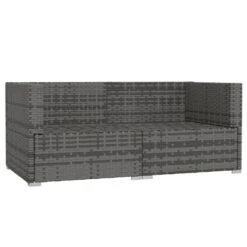 Sofá De 2 Plazas Con Cojines Ratán Sintético Gris VidaXL -Jardín Muebles Ventas 99aed62b053fa766e77504116ec047b311852acf df888bbc1aac40aab0effe7a5099a5f4