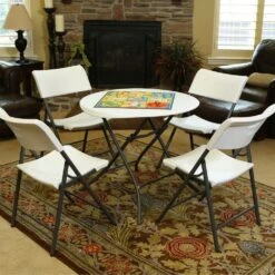 Mesa Auxiliar Plegable Redonda Blanco LIFETIME Ø84 X 74 Cm 14 Mesa Auxiliar Plegable Redonda Blanco LIFETIME Ø84 X 74 Cm -Jardín Muebles Ventas 9ac9180a1a20b5900d9e48838e383ebf4bb90963 ba371113d261462a84c83ca9fcc6b741