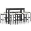 Conjunto De Bar Para Jardín 9 Piezas Con Cojines Ratán PE Negro VidaXL 2 Conjunto De Bar Para Jardín 9 Piezas Con Cojines Ratán PE Negro VidaXL -Jardín Muebles Ventas 9b470678cf505447a749061fbf862a9eb17fd190 08788c003bab4cf7861c3d91a56c62cb