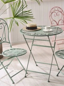 Mesa De Jardín De Metal Verde Claro ⌀ 70 Cm TRENTO -Jardín Muebles Ventas 9b7fdecce91df504762aa58c59e8bd58f2306e21 01a2f852fb334fbc8c75dad0857294b6