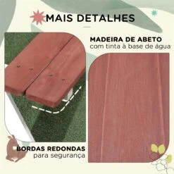 Outsunny Juego De Mesa Y 2 Bancos Infantiles De Madera Mesa De Picnic Para Niños De 3-8 Años Para Jardín Patio Terraza 89x79x50 Cm Marrón -Jardín Muebles Ventas 9cf4f50643623c57bf1e36f0f651e79ebe19f733 29575d762e5e47f5bd7e110e20423e38