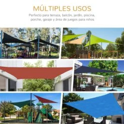 Outsunny Toldo Vela Cuadrado 3x3m Vela De Sombra Para Terraza Jardín Camping Resistente Al Agua Protección UV Poliéster Color Arena -Jardín Muebles Ventas a26fc10fc5c45e08830e32378b882094f1497246 430a261557eb4f228cb4254daea06412