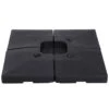 Outsunny Pesos Para Base Cruzada De Sombrilla Parasol 4 Piezas Rellenables Con Agua De 20 Kg O Arena De HDPE De 30 Kg 51x51x12cm Negro -Jardín Muebles Ventas a28daf3fb5ccaf836e03b288c6763fc2b51c09ba fb35dcd394b047d7ab2eb956489fff80