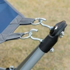 Outsunny Hamaca De Jardín Con Soporte Plegable Con Cama De Tela Oxford Y Malla Transpirable Bolsillo De Almacenaje Y Bolsa De Transporte 235,5x82x90,5 Cm Azul Y Plata -Jardín Muebles Ventas a476d0a94dd5acae5b795d7fb7d12577e6079865 fe4051e39e8d4723993143676661b7da