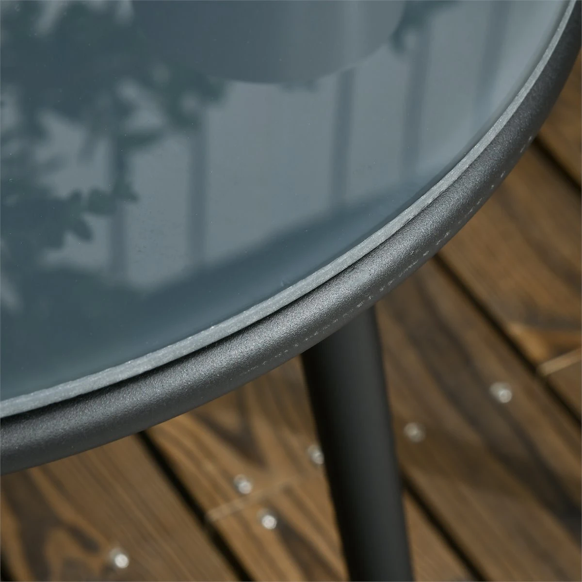 Outsunny Conjunto De Muebles De Jardín 3 Piezas Juego De Muebles De Terraza Incluye Mesa Con Encimera De Vidrio Templado Y 2 Sillones Con Cojines Reposabrazos De Cuerda Polipropileno Gris 10 Outsunny Conjunto De Muebles De Jardín 3 Piezas Juego De Muebles De Terraza Incluye Mesa Con Encimera De Vidrio Templado Y 2 Sillones Con Cojines Reposabrazos De Cuerda Polipropileno Gris - Imagen 8