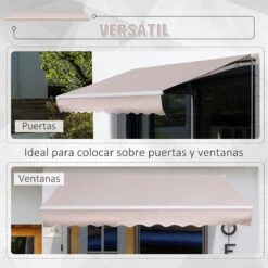 Outsunny Toldo Manual Con Manivela 3x2m Toldo Con Brazo Plegable Retráctil Ángulo Ajustable De Aluminio Protección Solar Para Puerta Ventanas Balcón Beige 18 Outsunny Toldo Manual Con Manivela 3x2m Toldo Con Brazo Plegable Retráctil Ángulo Ajustable De Aluminio Protección Solar Para Puerta Ventanas Balcón Beige -Jardín Muebles Ventas a74eb9c19692077ddc59746aab93d04b11073c47 9b10d5a57e8042ec9cb937189d38d080