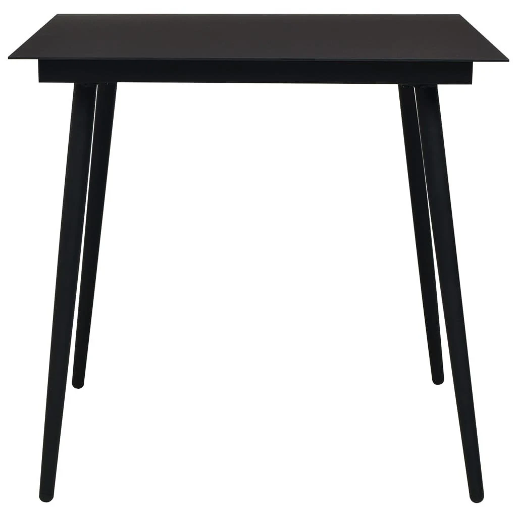 Juego De Comedor Para Jardín 5 Piezas Ratán PVC Negro VidaXL 6 Juego De Comedor Para Jardín 5 Piezas Ratán PVC Negro VidaXL - Imagen 4
