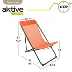 Silla Tumbona Plegable De Jardín Multiposición Naranja Con Asa Aktive -Jardín Muebles Ventas a8d7beb27c4e1d19a43499177e6c86bb25a6aec8 71a7ffc3c08344e796d4cf825761a2df