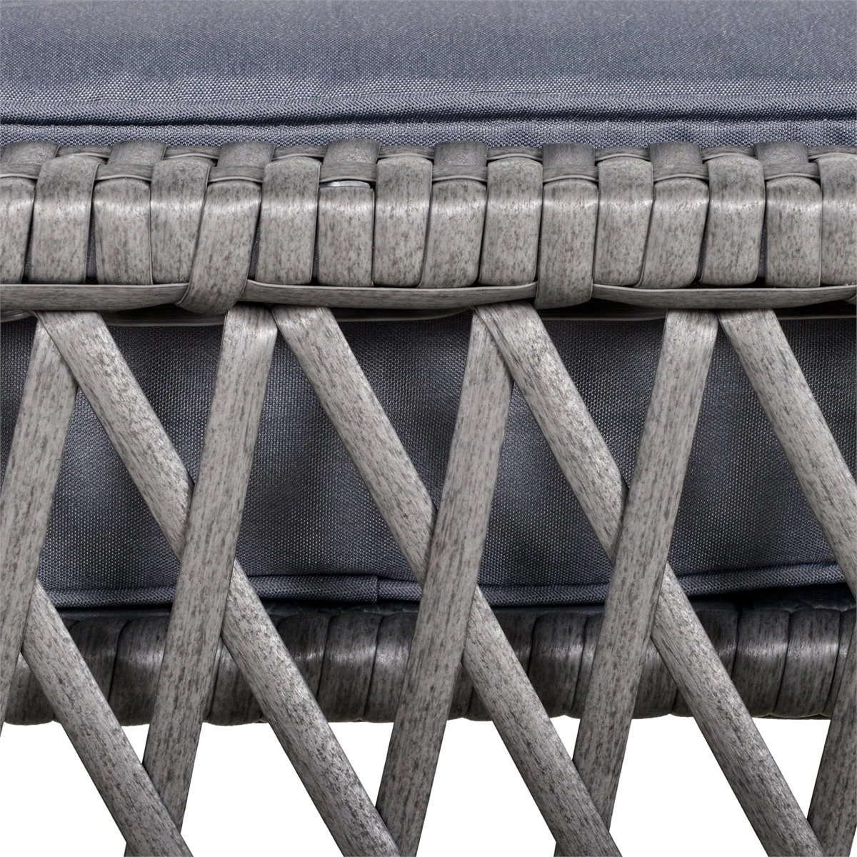 Outsunny Conjunto De Muebles De Ratán 3 Piezas De Jardín 2 Sillones 65x66x75 Cm Y Mesa De Vidrio Templado 50x50x50 Cm Con Cojines Acolchados Para Terraza Patio Gris 6 Outsunny Conjunto De Muebles De Ratán 3 Piezas De Jardín 2 Sillones 65x66x75 Cm Y Mesa De Vidrio Templado 50x50x50 Cm Con Cojines Acolchados Para Terraza Patio Gris - Imagen 4