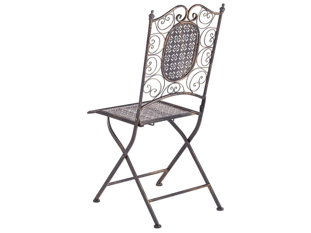 Conjunto De 2 Sillas De Balcón Negro BORMIO 8 Conjunto De 2 Sillas De Balcón Negro BORMIO - Imagen 6