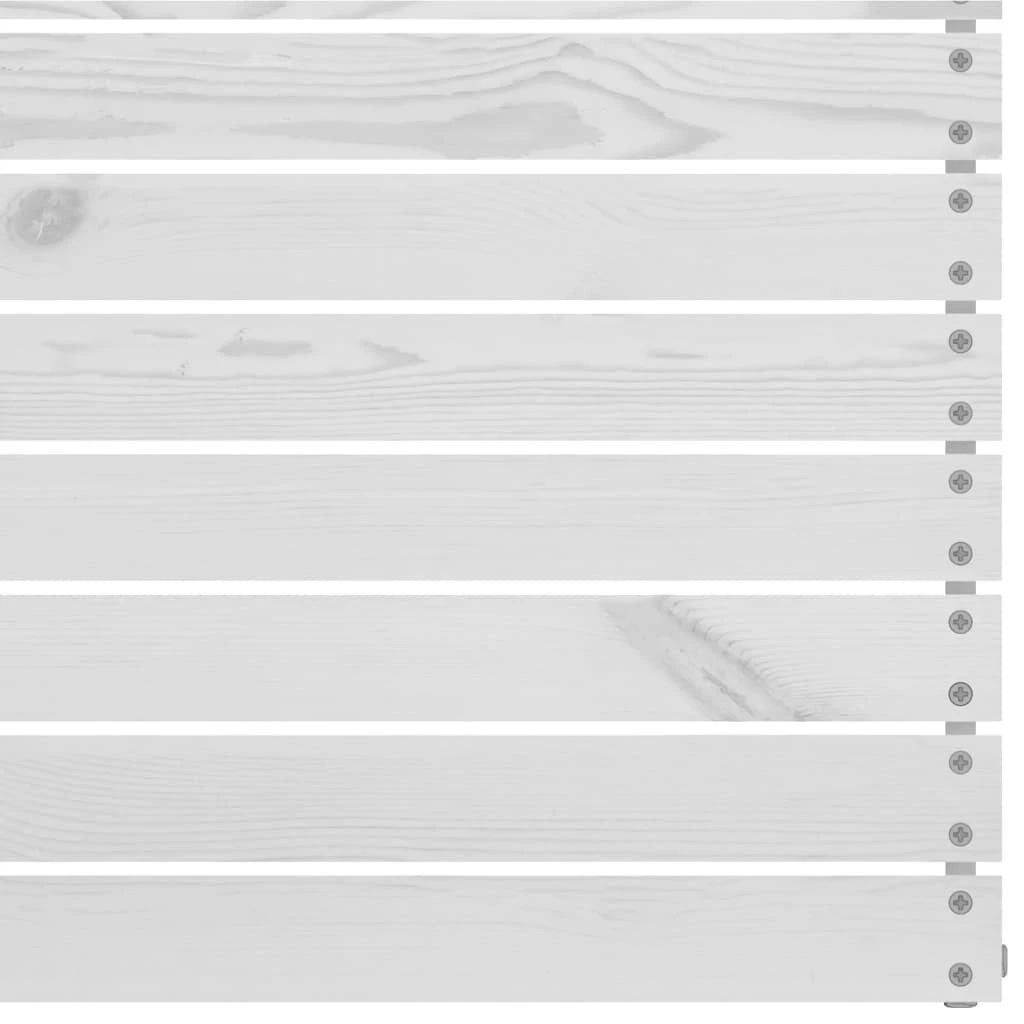 Sofá Central De Jardín Blanco Madera Maciza De Pino VidaXL 6 Sofá Central De Jardín Blanco Madera Maciza De Pino VidaXL - Imagen 4