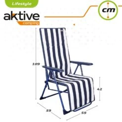 Tumbona Plegable 5 Posiciones Rayas Marineras Aktive Garden -Jardín Muebles Ventas ae31c9d3b64164ecbf61586df81ad234110a99ab d60f508020454cdc8e28b253ea80200f