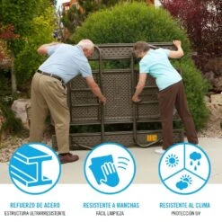 Mesa Con Bancos Plegable Ultrarresistente Marrón LIFETIME 183x76x74 Cm UV100 -Jardín Muebles Ventas afeeb2e2e4471519eb5e6d0016bdab748fd83e37 52eab20adc0b4775b22ad1a957076c75