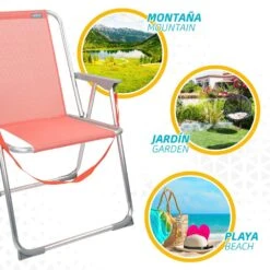 Silla Plegable Fija Aluminio Coral Aktive 13 Silla Plegable Fija Aluminio Coral Aktive -Jardín Muebles Ventas b4b0f01a5649be3b8c440b9bc3e4a806c27a20ab 0ea72bc5c61045c49bfd0735e52d889d