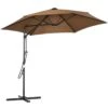 Outsunny Sombrilla Voladizo De Jardín Ø295x245 Cm Parasol Excéntrico Manivela Manual Con 6 Varillas De Metal Ventilación Y Base Cruzada Para Patio Terraza Exterior Marrón -Jardín Muebles Ventas b504f337220cbafb6cc3164acd21f5f3f5ff7429 20ead1a892034607a26eab79bc253417