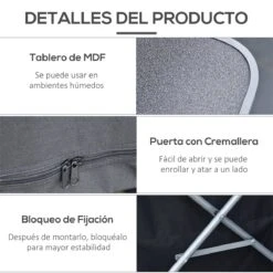 Outsunny Armario Cocina De Camping Plegable Con Paravientos 3 Estantes Bolsa De Almacenamiento Encimera 58X65x93 Cm Para Exterior Acampadas Picnics Tela Oxford Negro -Jardín Muebles Ventas b591b9920e7a34a1dfe52f564e2798d0254f9a02 1e943fa83e5046e09850ea61f825b134