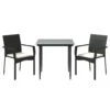 Set Comedor De Jardín 3 Pzas Con Cojines Ratán Sintético Negro VidaXL -Jardín Muebles Ventas b6d6ef597ed84e009b865b56abe20b5cf820a2ad 10c9e241023f44a6923223e33267c434