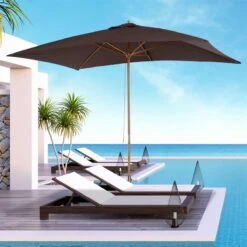 Outsunny Sombrilla Parasol 3x2m Y Altura 2,5m Jardín Terraza Poliéster 180g/m² Y Madera Café -Jardín Muebles Ventas b7a4a4071480bd7d1dc3b45458bed1f866257cb7 355081be10604435b358ebdcf76fe802