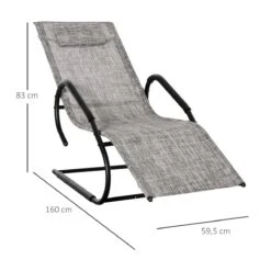 Outsunny Tumbona De Jardín Ergonómica Con Reposacabezas Reposapiés Y Reposabrazos Mecedora Tapizado En Tela Texteline Transpirable Para Terraza Patio 160x59,5x83 Cm Gris 12 Outsunny Tumbona De Jardín Ergonómica Con Reposacabezas Reposapiés Y Reposabrazos Mecedora Tapizado En Tela Texteline Transpirable Para Terraza Patio 160x59,5x83 Cm Gris -Jardín Muebles Ventas b840adada158275a8b0b34082c35d00a4bdc588f 5d2e504733ce43dfa1fc4005aa89c942