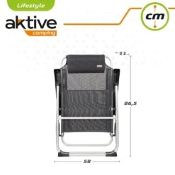 Silla Camping Reclinable Con Cojín Aktive -Jardín Muebles Ventas b8c7e0b4797ec338ceecb3b91dae4d3fd2afdcbf bab23b051d414e57a0f186ec0cd2276d