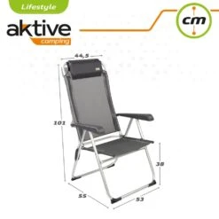 Silla Camping Reclinable Con Cojín Aktive -Jardín Muebles Ventas bc6e3dec3e9623df0ed110983da69f6adad00d3f 724c884e0ef546df84fa3886efb083b8