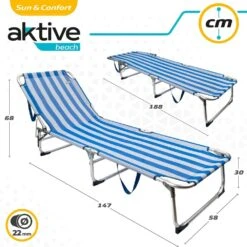Tumbona Plegable De Aluminio 3 Posiciones Aktive Beach -Jardín Muebles Ventas bec2e0b2e73beb451a29476c0e6e1ed116a06529 799f68e2bf214ad5a30c3d2a3fcbdf60